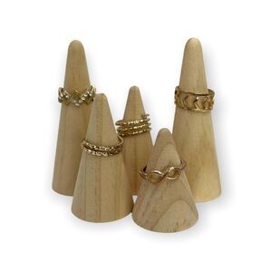 🤍🔔Assortment Golden Rings 5pc🔔🤍